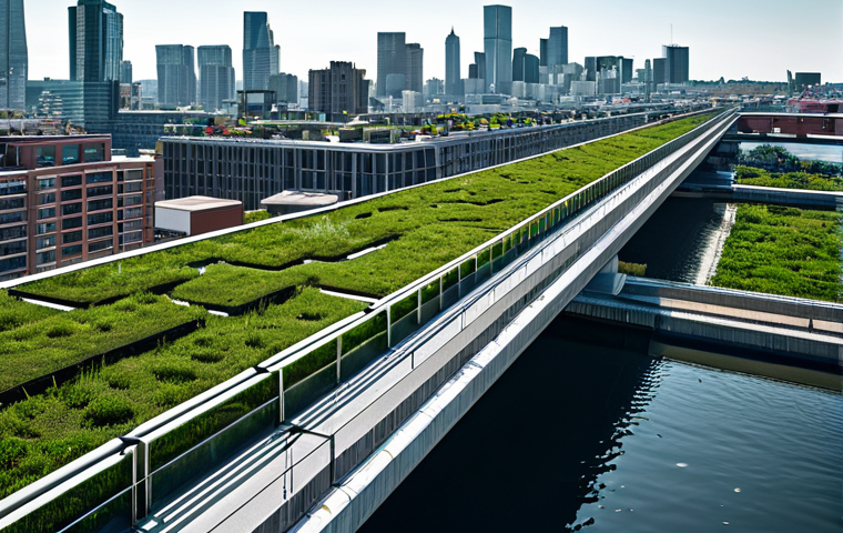 Urban Resilience Infrastructure**

"A modern city skyline featuring infrastructure designed for disaster resilience, including reinforced bridges, green roofs, and advanced water management systems, professional architecture photography, daylight, safe for work, appropriate content, fully clothed (no people visible), perfect anatomy (of structures), correct proportions, family-friendly."

**